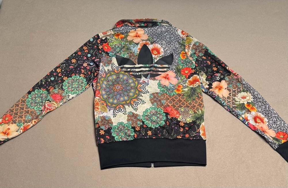Adidas x Farm Rio Jardim Agharta Floral Print Trefoil Track Jacket